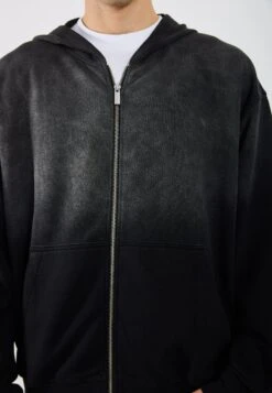 YOURTURN UNISEX - Zip-up Sweatshirt - Black/dark Grey -Yourturn Shop ec174d5c97124a2aafebb295ae4d2b27