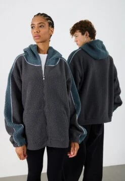 YOURTURN UNISEX - Fleece Jacket - Blaugrau