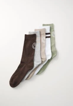 YOURTURN 5 PACK UNISEX - Socks - Black/white/grey