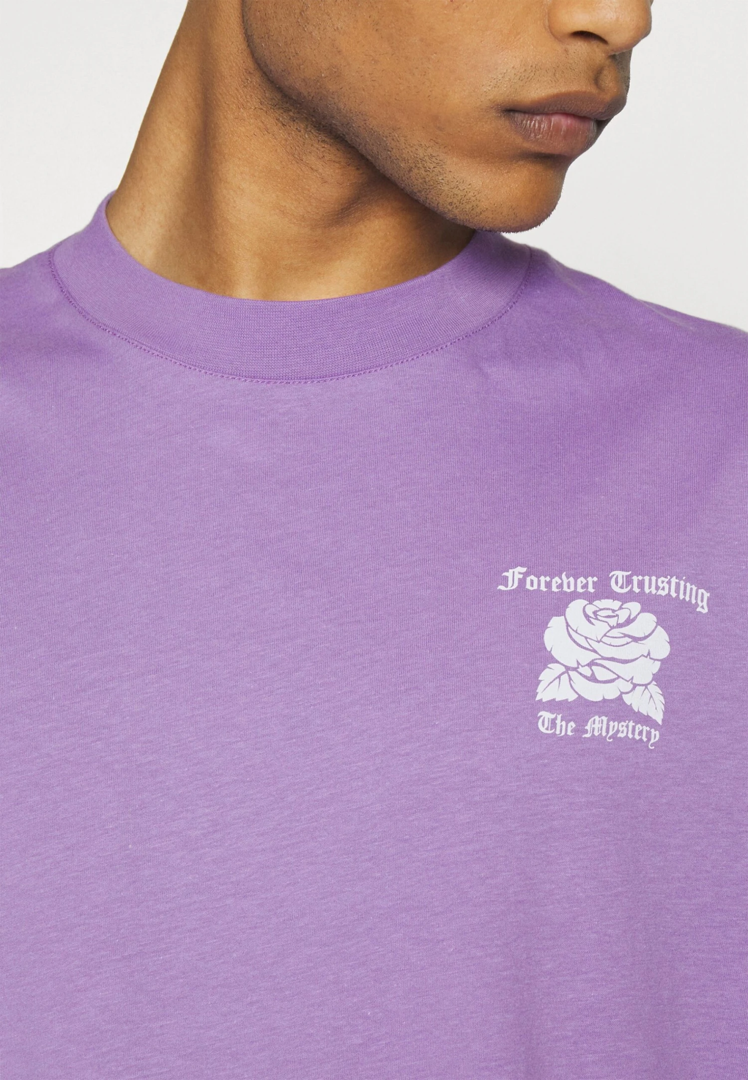 YOURTURN Unisex - Print T-Shirt - Lilac 9 YOURTURN Unisex - Print T-Shirt - Lilac - Image 7