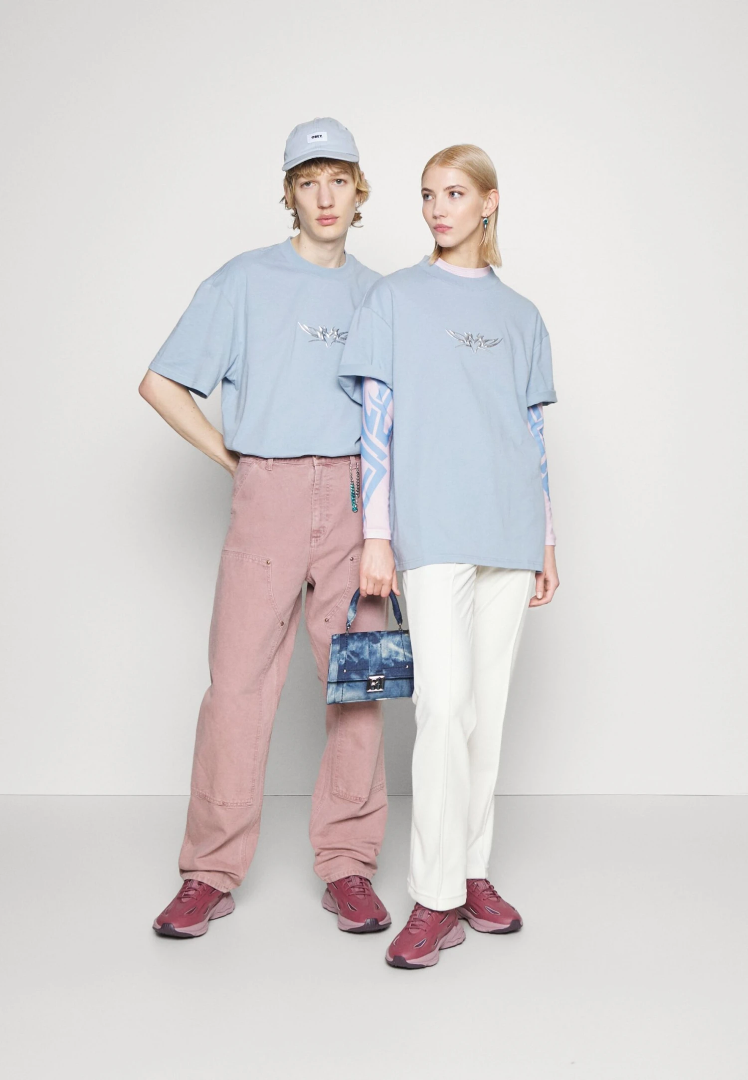 YOURTURN Print T-Shirt - Light Blue 4 YOURTURN Print T-Shirt - Light Blue - Image 2