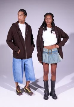 YOURTURN UNISEX - Zip-up Sweatshirt - Coffee Bean -Yourturn Shop ef406e378ec24cfcb5bed4867923f965