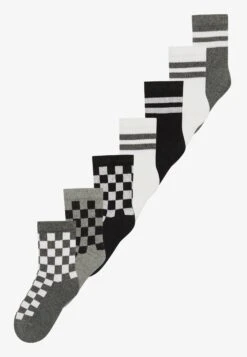 UNISEX 7 PACK - Socks - White/purple/blue -Yourturn Shop efe187e935b04f4a9acb2709ccbaeb42 1