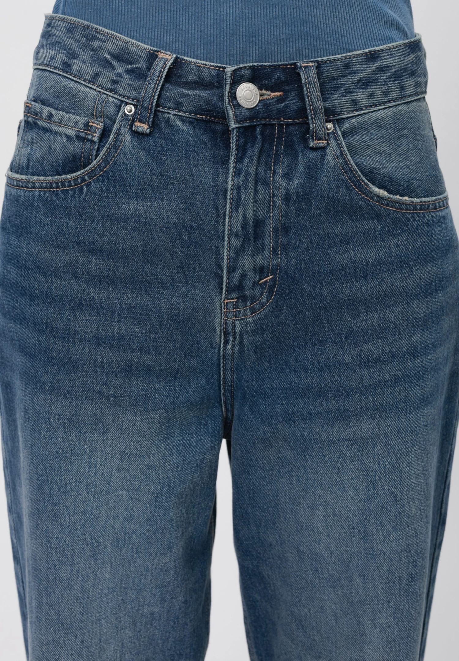 YOURTURN UNISEX - Straight Leg Jeans - Dark Blue Denim 7 YOURTURN UNISEX - Straight Leg Jeans - Dark Blue Denim - Image 5