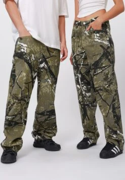 YOURTURN UNISEX - Baggy Jeans - Khaki -Yourturn Shop f280848449c642618a379665eebe062a