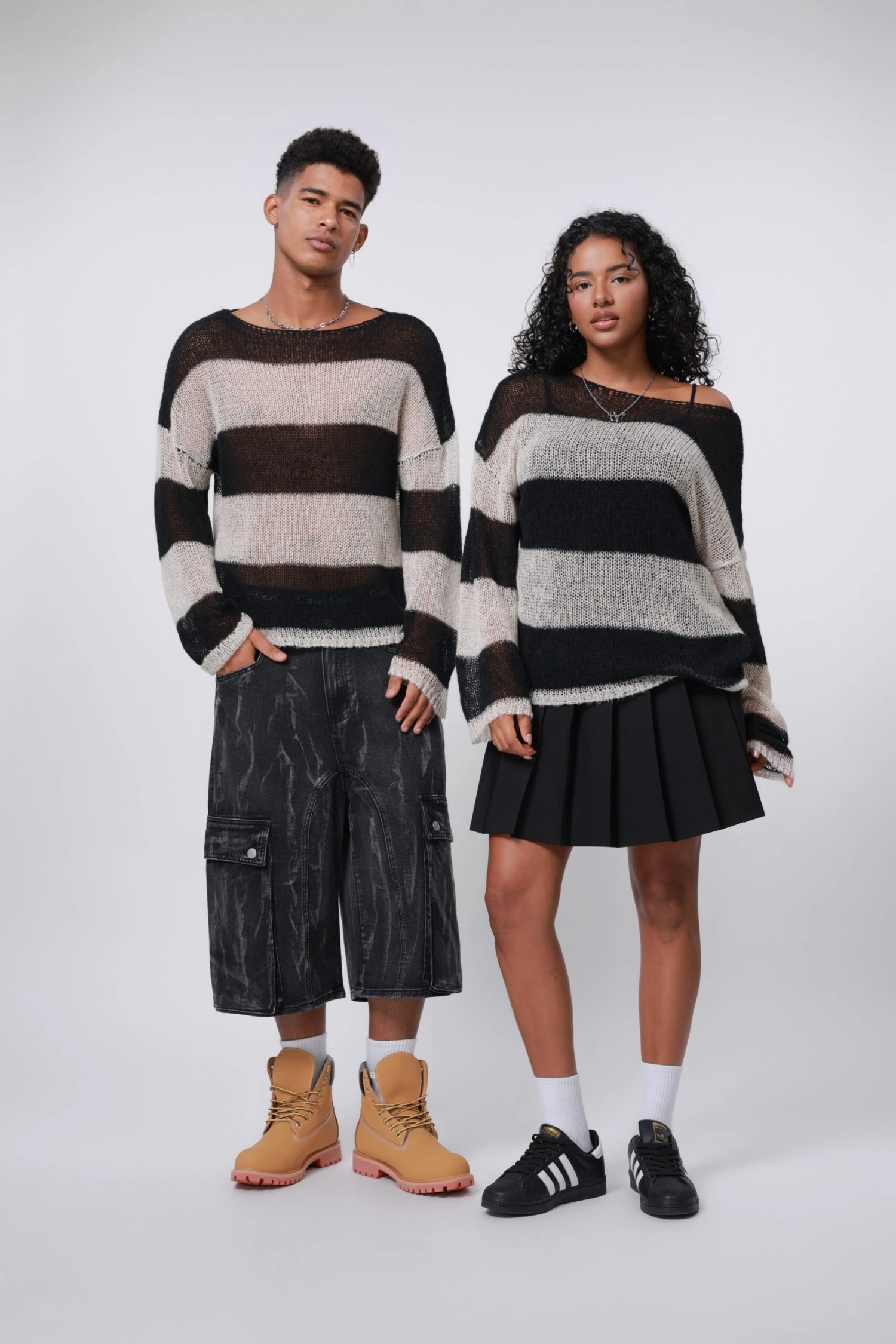 YOURTURN UNISEX - Jumper - Black/white 4 YOURTURN UNISEX - Jumper - Black/white - Image 2