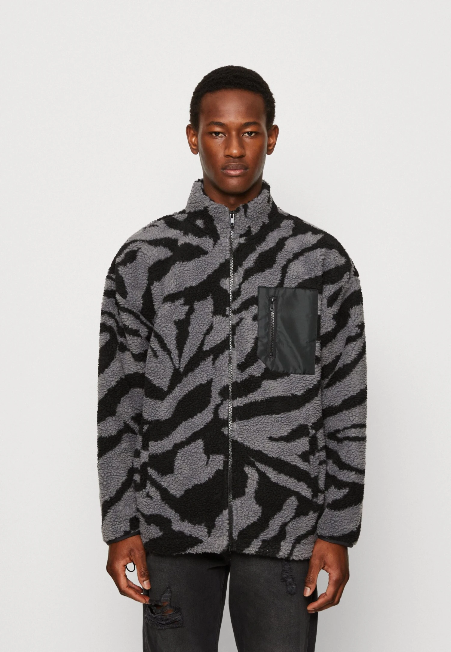 YOURTURN Unisex - Fleece Jacket - Grey 3 YOURTURN Unisex - Fleece Jacket - Grey