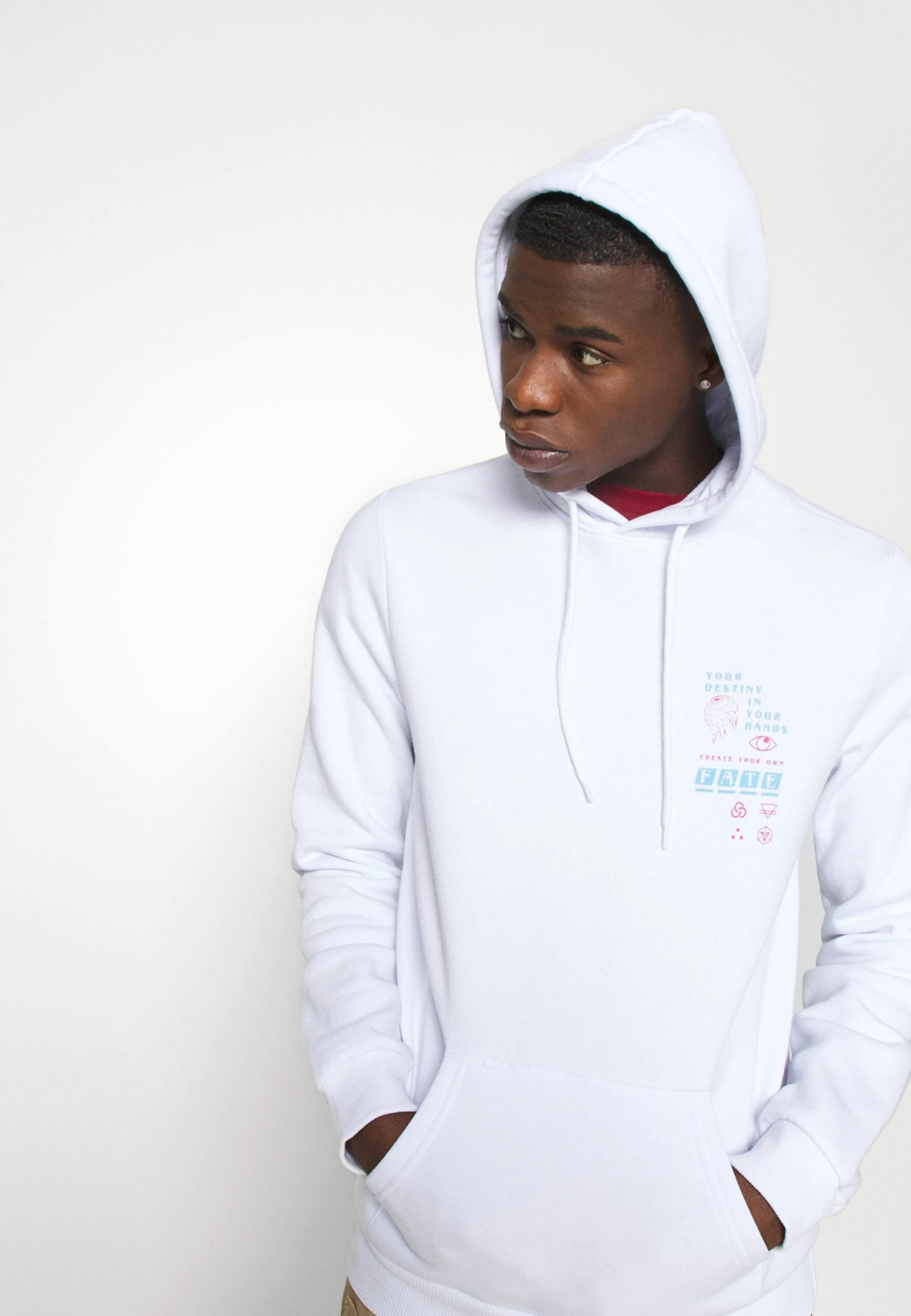 YOURTURN Unisex - Hoodie - White 6 YOURTURN Unisex - Hoodie - White - Image 4