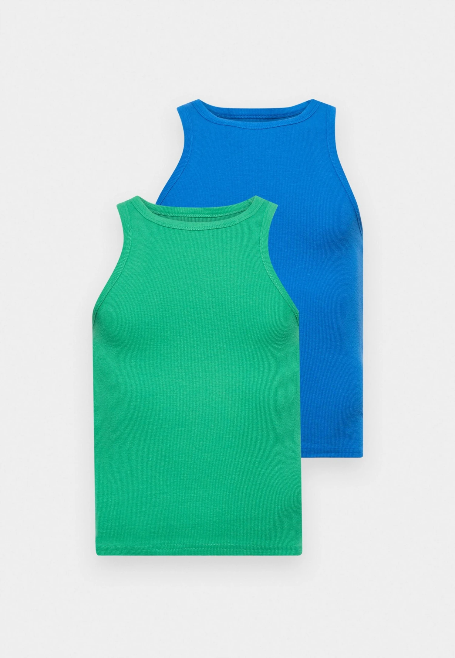 YOURTURN BASIC RIB MUSCLE RACER TANKS UNISEX 2 PACK - Top - White/black 14 YOURTURN BASIC RIB MUSCLE RACER TANKS UNISEX 2 PACK - Top - White/black - Image 12