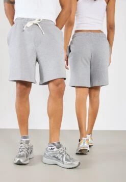 YOURTURN UNISEX - Tracksuit Bottoms - Mottled Grey