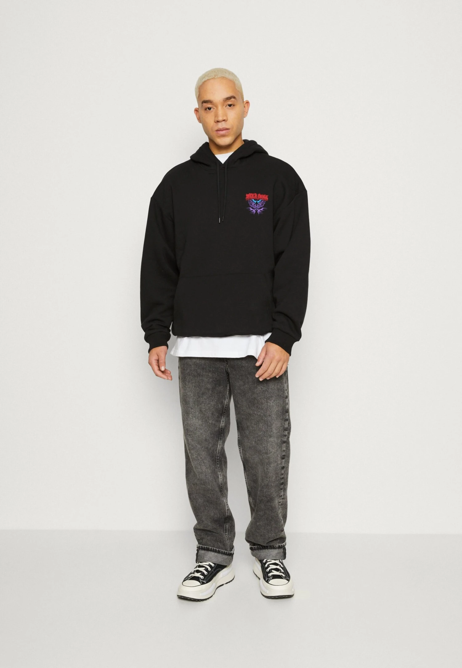 YOURTURN Darkness But- Sweatshirt - Black 4 YOURTURN Darkness But- Sweatshirt - Black - Image 2