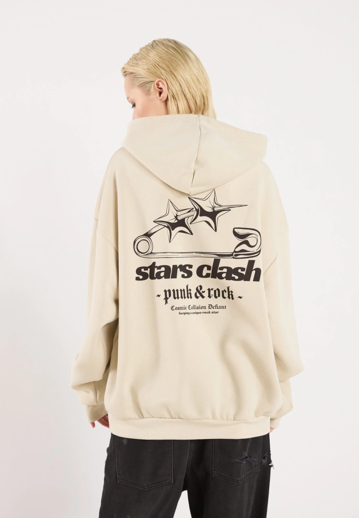 YOURTURN UNISEX - Hoodie - Oatmeal 7 YOURTURN UNISEX - Hoodie - Oatmeal - Image 5