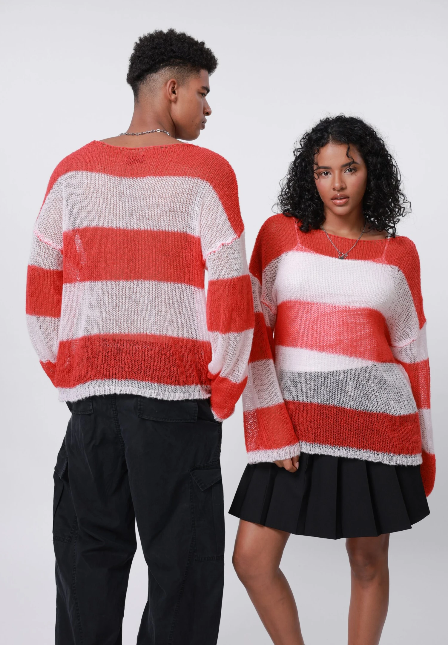 YOURTURN UNISEX - Jumper - Red/ecru 5 YOURTURN UNISEX - Jumper - Red/ecru - Image 3