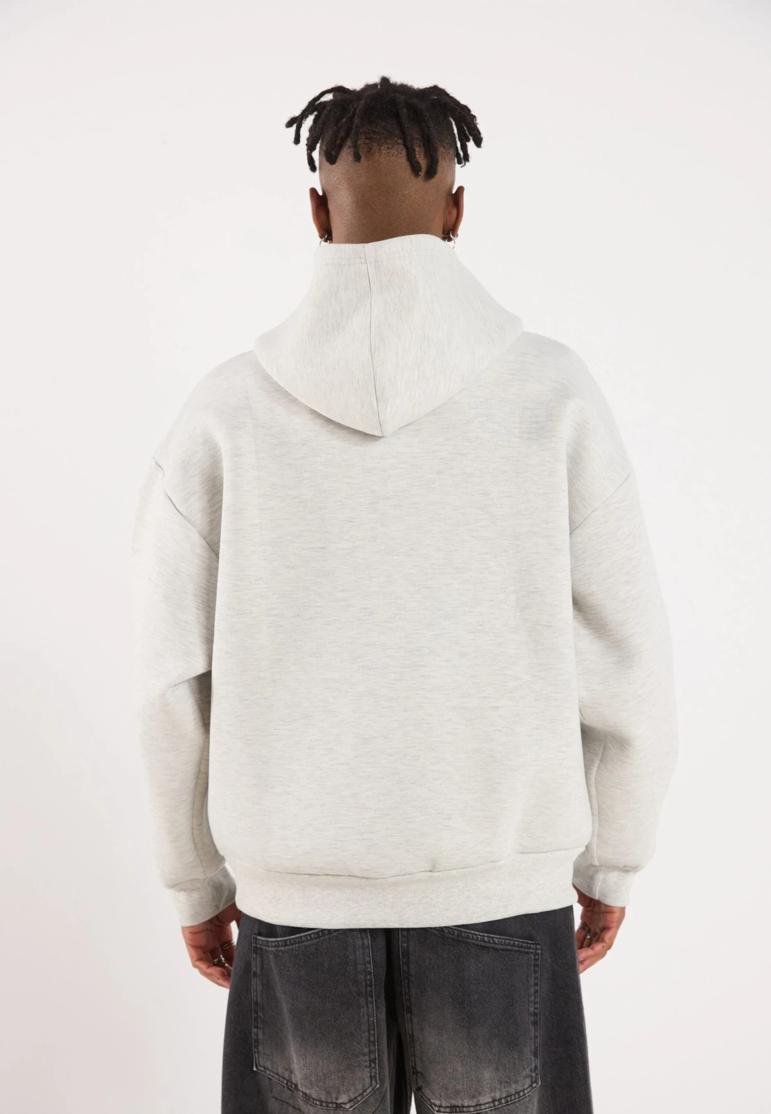 YOURTURN UNISEX - Sweatshirt - Mottled Light Grey 5 YOURTURN UNISEX - Sweatshirt - Mottled Light Grey - Image 3